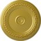 Ekena Millwork Carlsbad Ceiling Medallion (Fits Canopies up to 5 1/2"), Hand-Painted Rich Gold, 31 1/8"OD x 1 1/2"P CM31CARGS - alternate 1